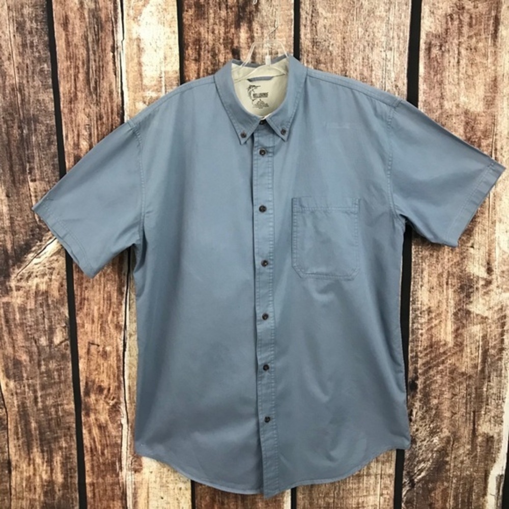 Reel Legend Blue Button Down Size Large